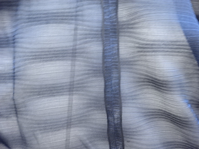   紗 変わり横段織出し道行コート